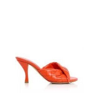 V-6. Bottega Veneta Blink Mules New Orange 36 US 6